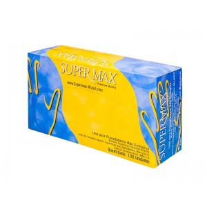 LUVA DE LATEX PARA PROCEDIMENTO  G CX C/100 - SUPERMAX.