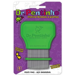 Pente em Aço Inoxidável para Piolho  DR. PENTINHO