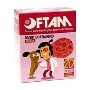 OCLUSOR OFTALMICO DIVERTIDO FEMININO - OFTAM