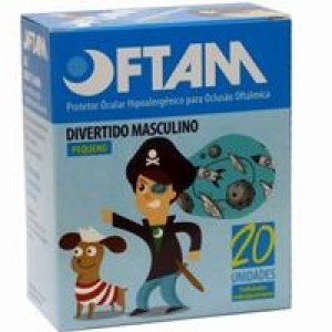 OCLUSOR OFTALMICO DIVERTIDO MASCULINO - OFTAM