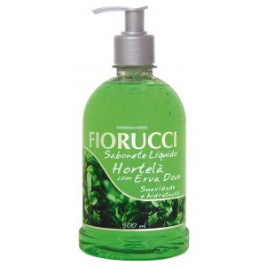 SABONETE LIQUIDO HORTELA COM ERVA DOCE 500ML - FIORUCCI