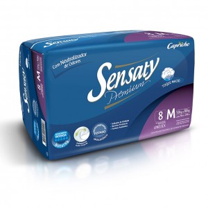 Fralda Descartável Sensaty Premium M C/ 8 - CAPRICHO